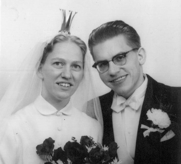 Ulla och Erik Nilsson när de gifter sig.
