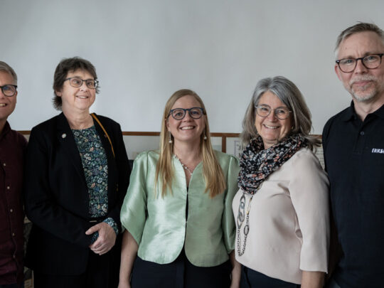 Gruppbild på Anders Malmstigen, Britte Benzler, Julia Kronlid, Birgitta Johansson och Mattias Ingeson.