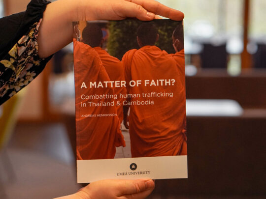 En bild på avhandlingen En fråga om tro? Kampen mot människohandel i Thailand & Kambodja.