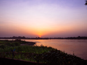 Sunset over the Nile River in Juba, South Sudan.