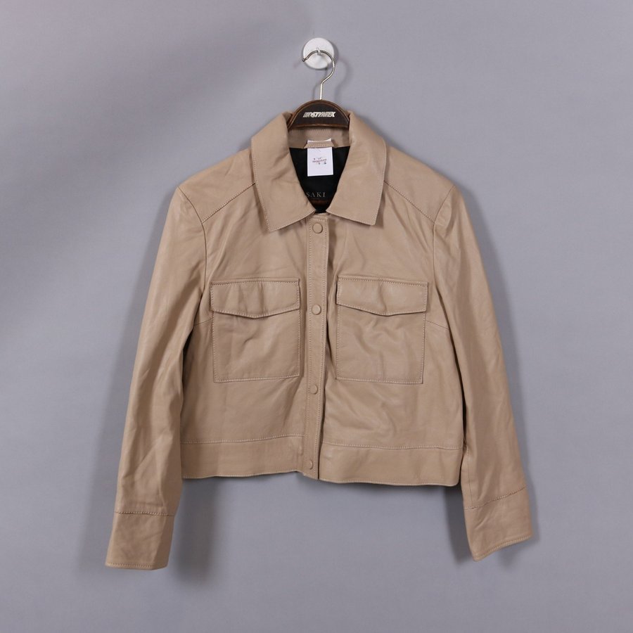 Saki beige skinnjacka